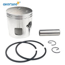 Piston Set & Rings for Tohatsu Nissan Mercury 25HP 30HP 2T Outboard Engine Boat Motor Parts 346-00001-1 346-00001