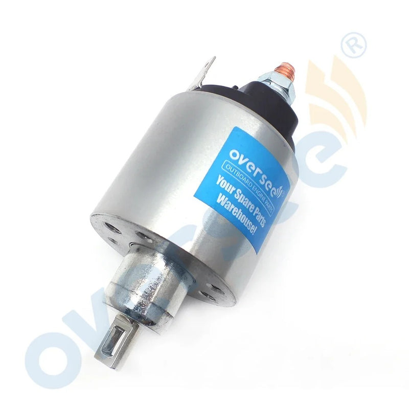 Topreal Conjunto de solenoide de relé de arranque 6C5-81941-00 para piezas de motor fueraborda Yamaha 50-300HP 2T 4T 6C5819410000 