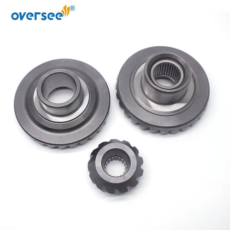Kit de engranajes Oversee Marine 68V 28 dientes hacia adelante 68V-45560; Marcha atrás 68v-45570; Piñón 68V-45551-00 de repuesto para motor fueraborda Yamaha 75HP 90HP 115HP de 4 tiempos
