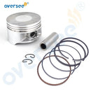 6BX-E1631 STD Piston Kit with Rings For Yamaha 4 Stroke 4HP 6HP Outboard Motor 6BX-E1631-00-96 6BX-E1603-00-00