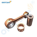Oversee Marine 6L2-11651-00 Kit de biela de repuesto para motor fueraborda Yamaha 20HP 25HP de 2 tiempos
