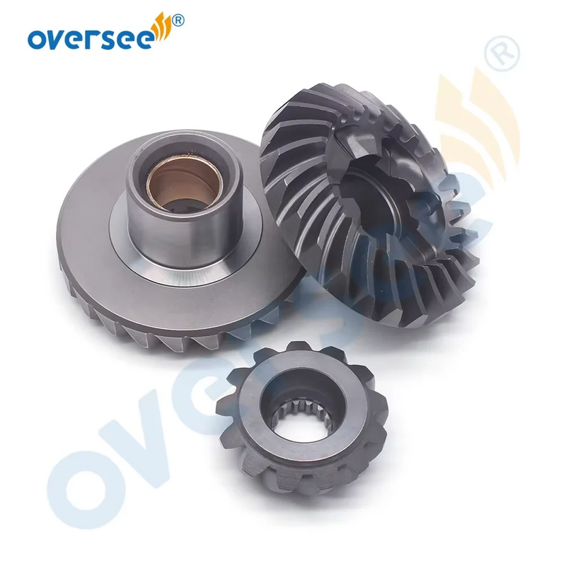 Kit de engranajes Oversee Marine 69W Engranaje de avance 69W-45560-00; Marcha atrás 62Y-45570-00; Piñón 69W-45551-00; Reemplazo para motor fueraborda Yamaha Seapro Hidea 60HP de 4 tiempos