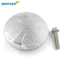 6CE-45373-00 Flat Trim Tab Zinc Anode For Yamaha 4T F200HP-F300HP Outboard Engine