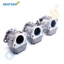Supervisar Marina 821854T4; 821854T5; Carburador 821854T6, paquete de 3 repuestos para motor fueraborda Mercury 40HP 45HP 55HP 60HP de 2 tiempos