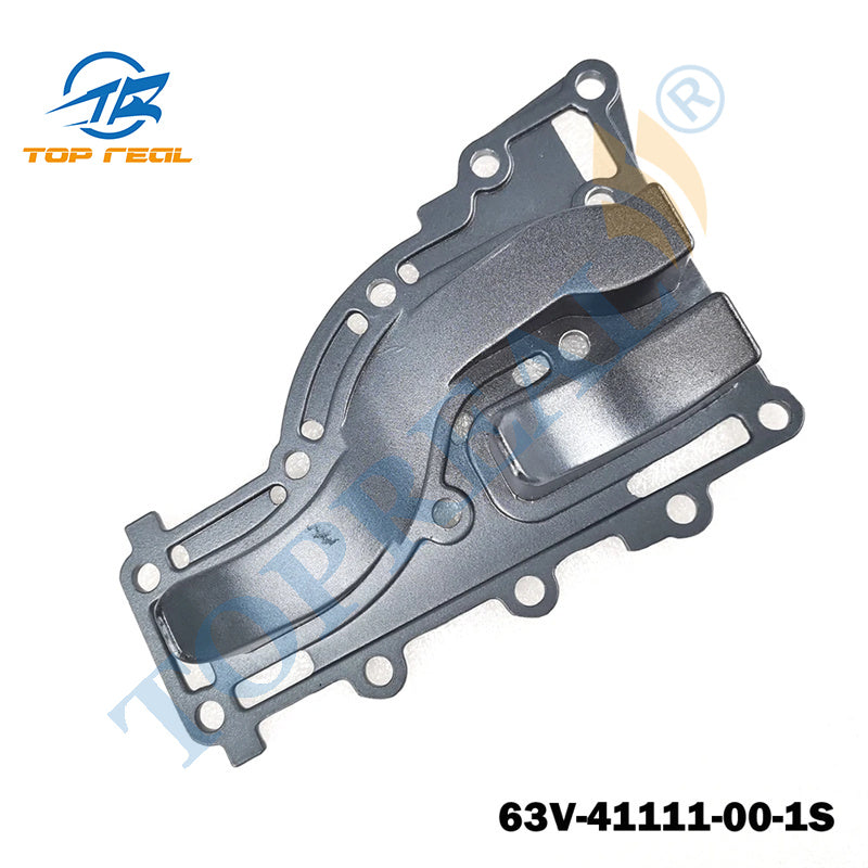 Topreal 63V-41111-00-1S Exhaust inner cover For YAMAHA 9.9/15HP Outboard 63V-41111-00-9M