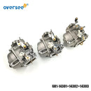 6H1-14301/14302/14303 Carburetor Assy Set For Yamaha 90HP Outboard Engine 6H1-14301-30-00 6H1-14302-30-00 6H1-14303-30-00