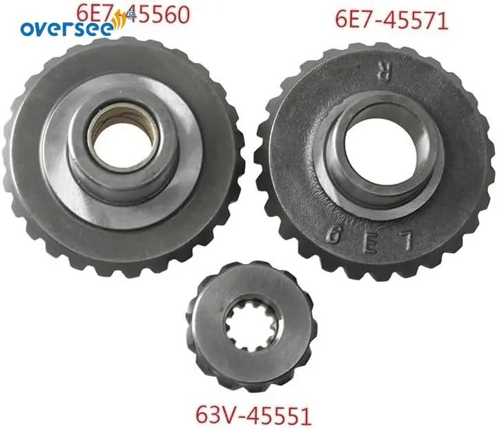 Gear Kit For Yamaha 15HP 9.9HP Outboard Motor 9.9E 15E Series 63V 6E7 6E7-45560 6E7-45571 63V-45551