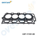 63P-11181-00-00 Junta de culata para motor fueraborda Yamaha de 4 tiempos 150HP F150 