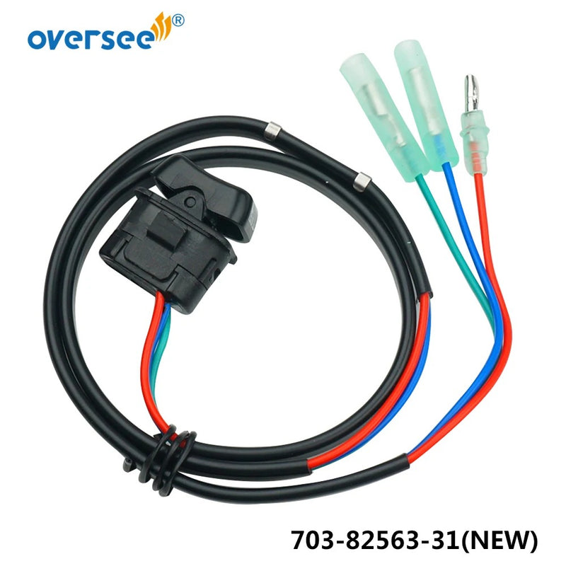 Supervisar Marina 703-82563; 703-82563-31 Reemplazo del conjunto del interruptor de inclinación embellecedor para caja de control Yamaha motor fueraborda de 2 tiempos y 4 tiempos