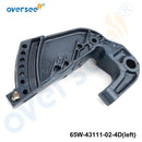 65W Bracket Clamp for Yamaha Outboard 20HP 25HP 4 Stroke Manual Engine 65W-43111-02-4D & 65W-43112-02-4D