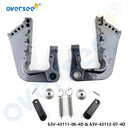 63V-43111 & 63V-43112 BRACKET CLAMP SET For 2T 9.9HP 15HP Yamaha Outboard Motor