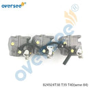 824924T38 T39 T40 Carburetor Assy Set WME 84 Series For Mercury 65-75HP Outboard Engine