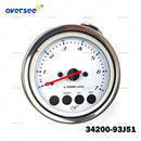 34200-93J51 White Multifunction Tachometer for Suzuki DF40 F60 DF140 DF200 40-200HP Outboard Engine