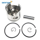 Piston Set & Rings for Tohatsu Nissan Mercury 25HP 30HP 2T Outboard Engine Boat Motor Parts 346-00001-1 346-00001