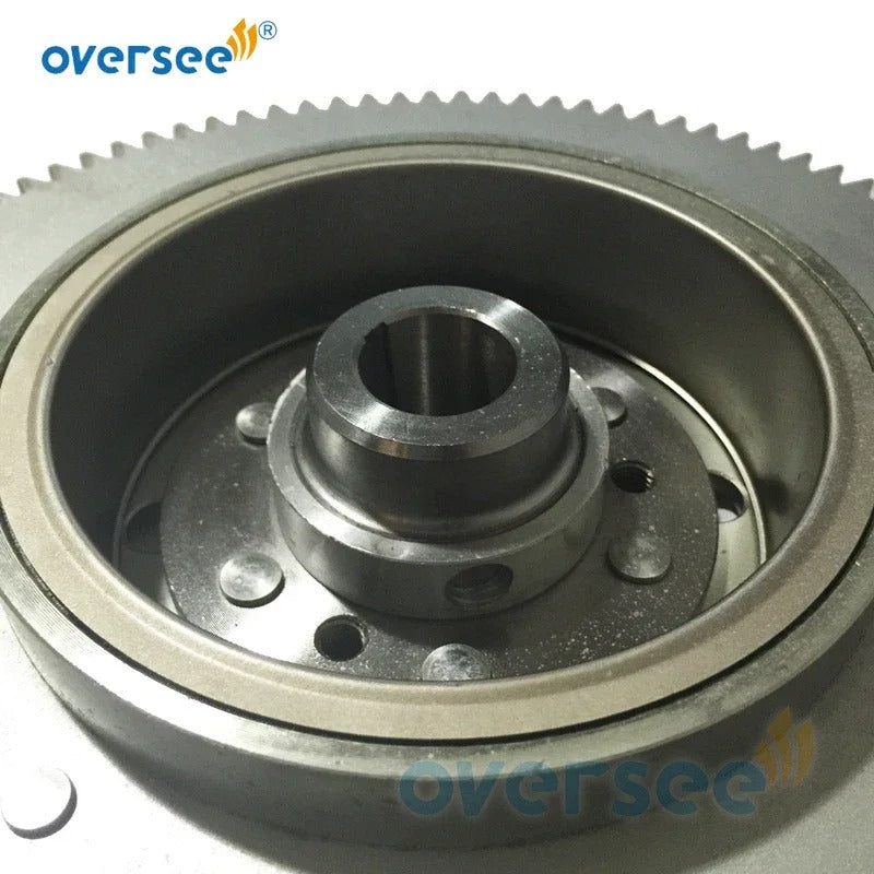 61T-85550-10 Electrical Rotor Flywheel Replaces For Yamaha Outboard Motor 25HP 30HP 61N 69P 61T 2T Parsun 61T-85550