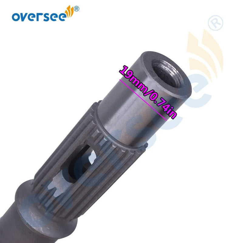 Oversee Marine 697-45611-00 Reemplazo del eje de hélice para motor fueraborda Yamaha 48HP 55HP de 2 tiempos