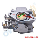 Oversee Marine 6L2-14301 Reemplazo de carburador para motor fueraborda Yamaha 2T 2 cilindros 20HP 25hp 25MLHU 6L2-14302-00 6L2-14301-00