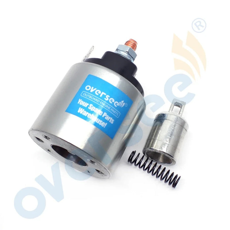 Topreal Conjunto de solenoide de relé de arranque 6C5-81941-00 para piezas de motor fueraborda Yamaha 50-300HP 2T 4T 6C5819410000 