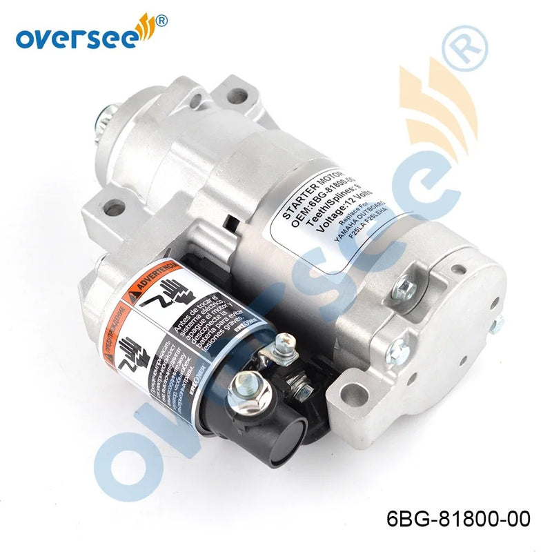Supervisar el motor de arranque 6BG-81800 para motor fueraborda Yamaha de 4 tiempos F25 T25 F40 6BG-81800-00