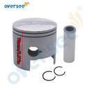 688-11636 Piston Kit 688-11605 Piston Ring +050 For Yamaha Outboard Motor 2T 75HP 85HP 90HP Parsun T85 Oversize 050
