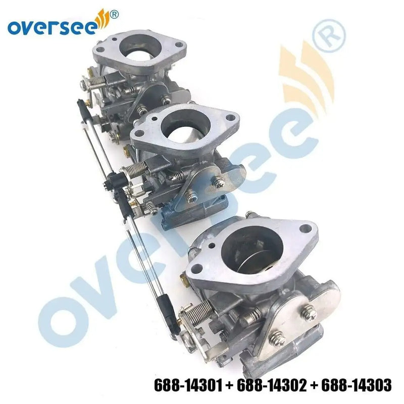 Supervisar Marine Up 688-14301; Medio 688-14302; Abajo 688-14303; Reemplazo de carburador T85-05160200 para motor fueraborda Yamaha Parsun Makara 85HP 90HP de 2 tiempos