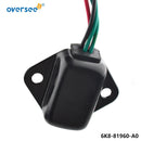 Oversee Marine 6K8-81960-A0 Reemplazo del rectificador regulador para motor fueraborda Yamaha Wave Runner 2 tiempos 500 89-90 6K8-81960-A0-00