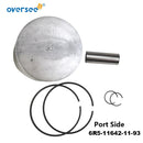 6R5-11631-11-93 + 6R5-11642-11-93 Piston Kit STD For Yamaha 2-Stroke 115HP 130HP Outboard Engine (90mm)
