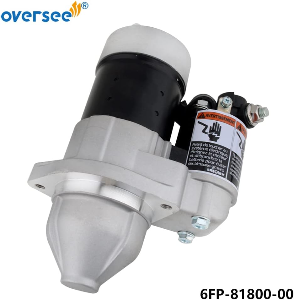 OVERSEE 6FP-81800-00-00 Starting Motor Assy for Yamaha F75 F90 75HP 90HP Outboard Engine