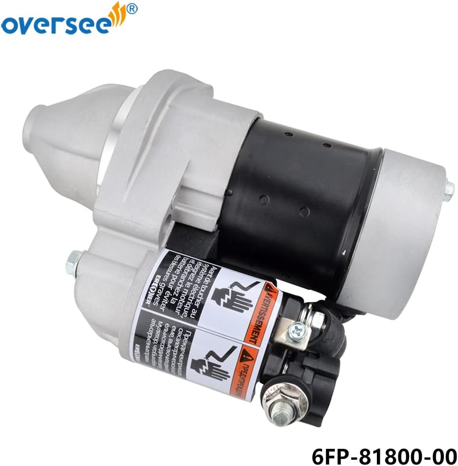 OVERSEE 6FP-81800-00-00 Starting Motor Assy for Yamaha F75 F90 75HP 90HP Outboard Engine