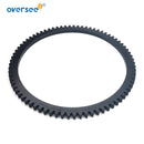 6AH-85550-10 Flywheel Crown Gear Ring For YAMAHA F15A Outboard 15HP