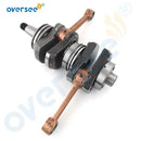 Conjunto de cigüeñal 6F5-11400 para motor fueraborda Yamaha 40HP de 2 tiempos 6F5-11400-00 