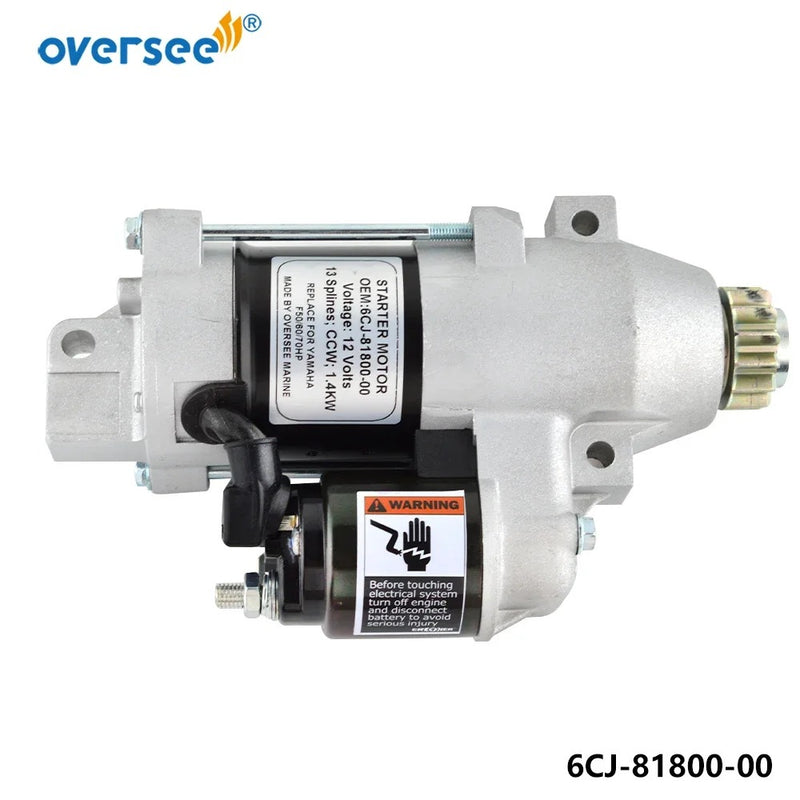 Motor de arranque 6CJ-81800 para motor fueraborda YAMAHA F115TJR TLR S114-838A 6CJ-81800-10 