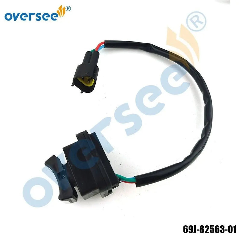 Oversee Marine 69J-82563-01 interruptor de ajuste e inclinación para motor fueraborda Yamaha 60-70-150HP de 4 tiempos 69J-82563