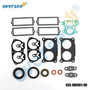 6E5-W0001-01 Power Head Gasket Kit For Yamaha 2T Outboard Motor V4 115-130HP 6E5-W0001-A2  6F3-W0001