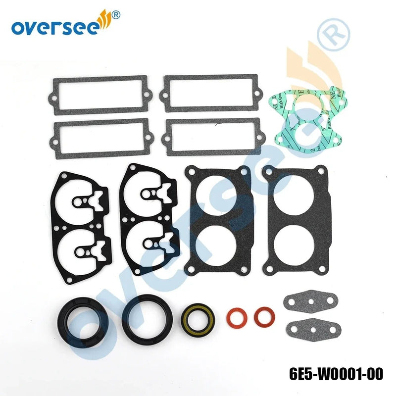 Supervisar Marina 6E5-W0001; 6E5-W0001-01; 6E5-W0001-A2; Reemplazo del kit de juntas de cabezal de potencia 6F3-W0001 para motor fueraborda de 2 tiempos Yamaha V4 100-130HP
