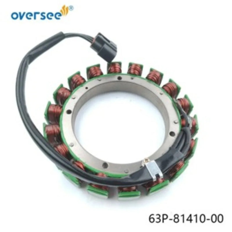 Conjunto de estator 63P-81410 para Motor fueraborda Yamaha 4T F150B 6BM 6BN 150hp 63P-81410-00 2004 up generador
