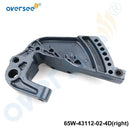 65W Bracket Clamp for Yamaha Outboard 20HP 25HP 4 Stroke Manual Engine 65W-43111-02-4D & 65W-43112-02-4D