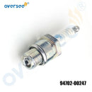 94702-00247 Spark Plug (BR8HS-10) For Yamaha 2-stroke 20-250HP Outboard Engine