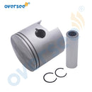 688-11636 Piston Kit 688-11605 Piston Ring +050 For Yamaha Outboard Motor 2T 75HP 85HP 90HP Parsun T85 Oversize 050