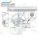 881170A13 Remote Control Box With 14 Pin 15FT Cable Side Mount For Mercury Outboard Engine