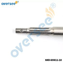 68D-G5611-10 Propeller Shaft Replace For Yamaha Powertec 4HP 5HP Outboard Motor 68D-G5611