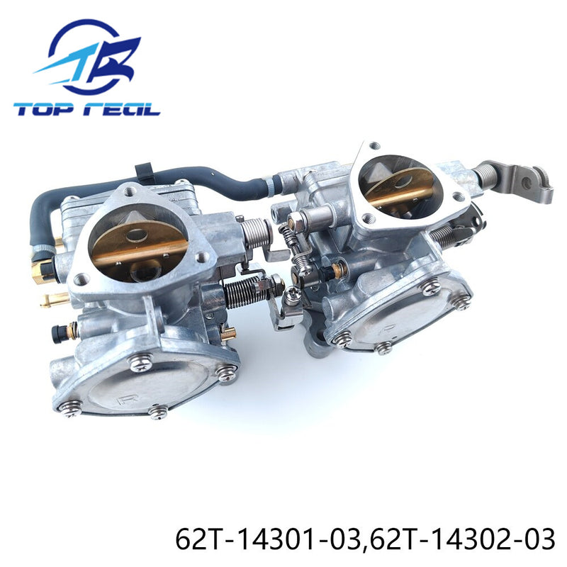 Topreal 62T-14301 + 62T-14302 Carburetor Assembly for Yamaha Waverunner XL700 Outboard Engine