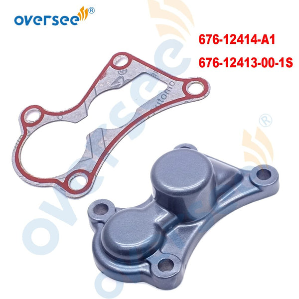 676-12414-A0 Thermostat Gasket and 676-12413-00-1S Cover Set For Yamaha 40HP 2 Stroke Outboard Motor