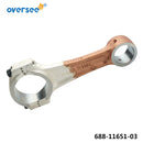688-11651-00 Connecting Con Rod Assy for Yamaha 48 75HP 85HP 90HP C 55 48 Outboard Engine Boat Motor aftermarket 688-11651