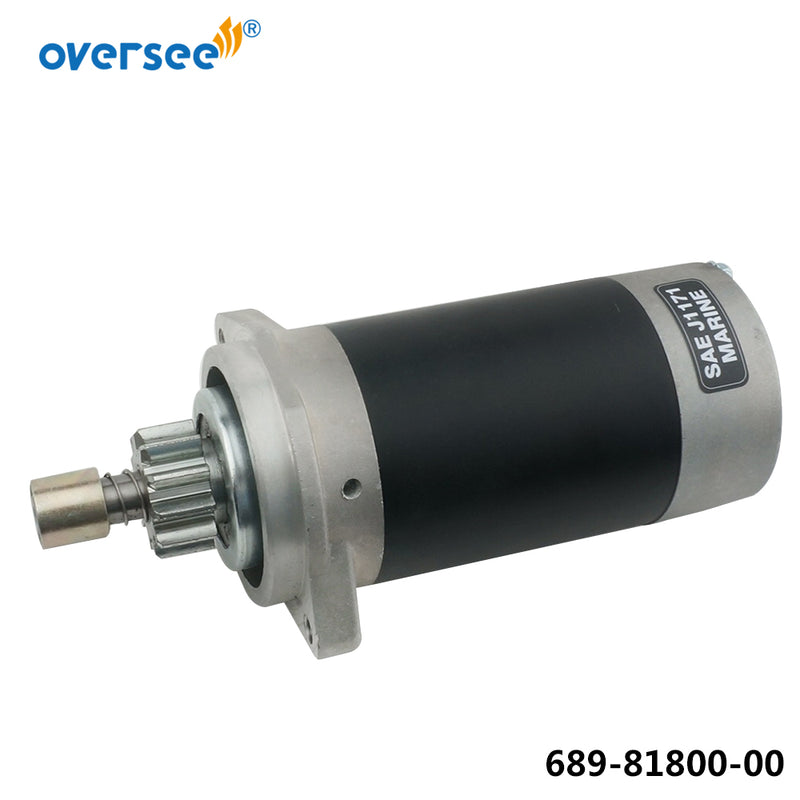 689-81800; 689-81800-13; 689-81800-12; 61N-81800; 61T 61N 695 69S Starter Motor Replacement For Yamaha 25HP 30HP 2 Stroke Outboard Engine