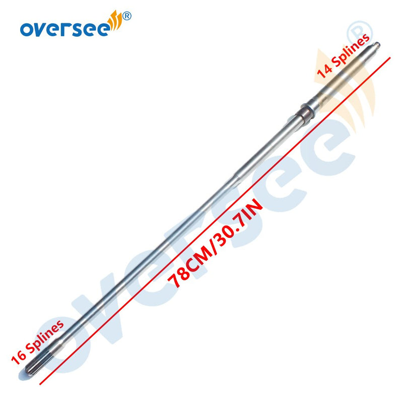 69W-45501 (LONG) Drive Shaft Comp For Yamaha F50 F60 Outboard Motor 69W-45501-00;69W-45501-01;6C5-45501