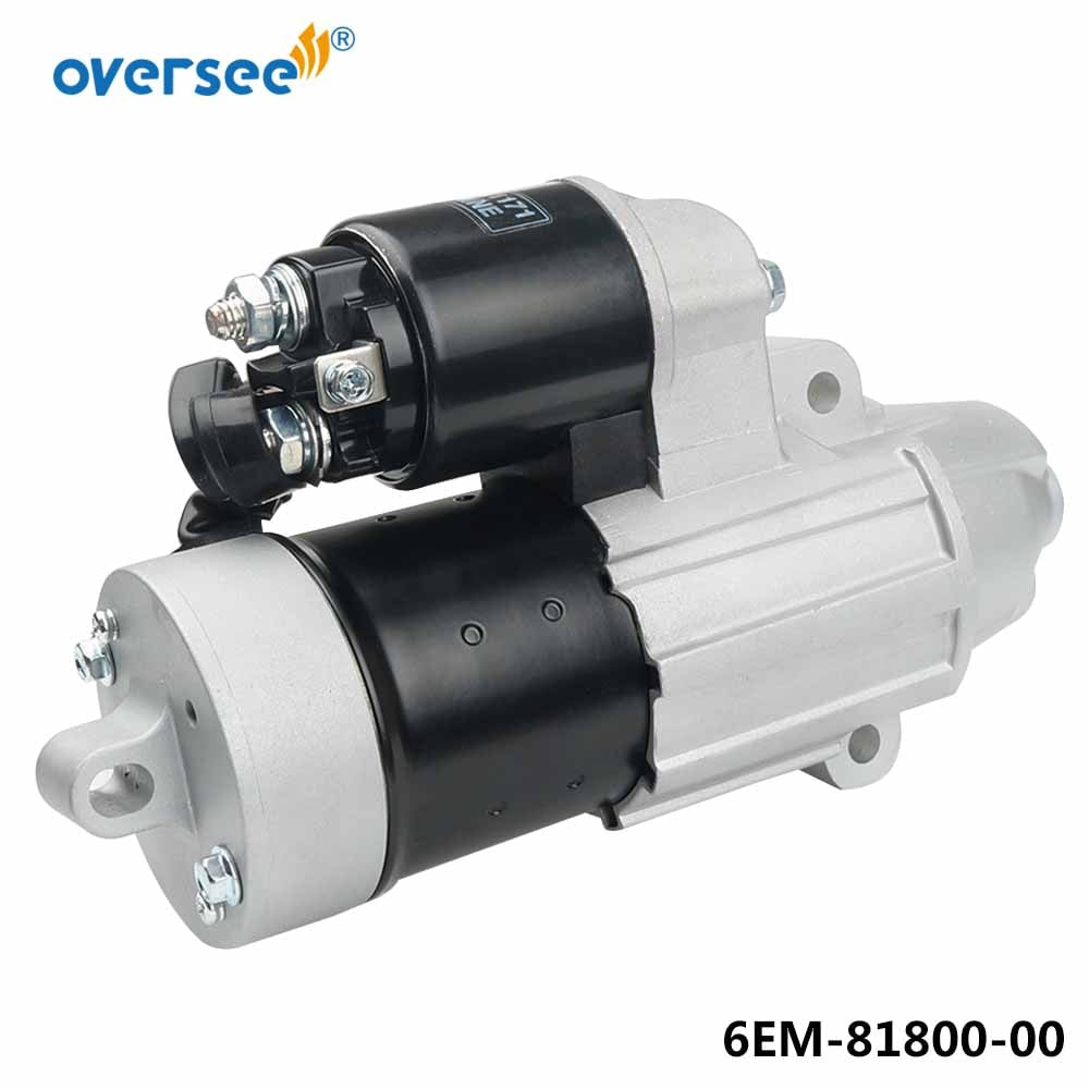 6EM-81800 Starter Motor For Yamaha Outboard Motor 4T 75HP 90HP  F115B 150HP 6EM-81800-00;6EM-81800-01