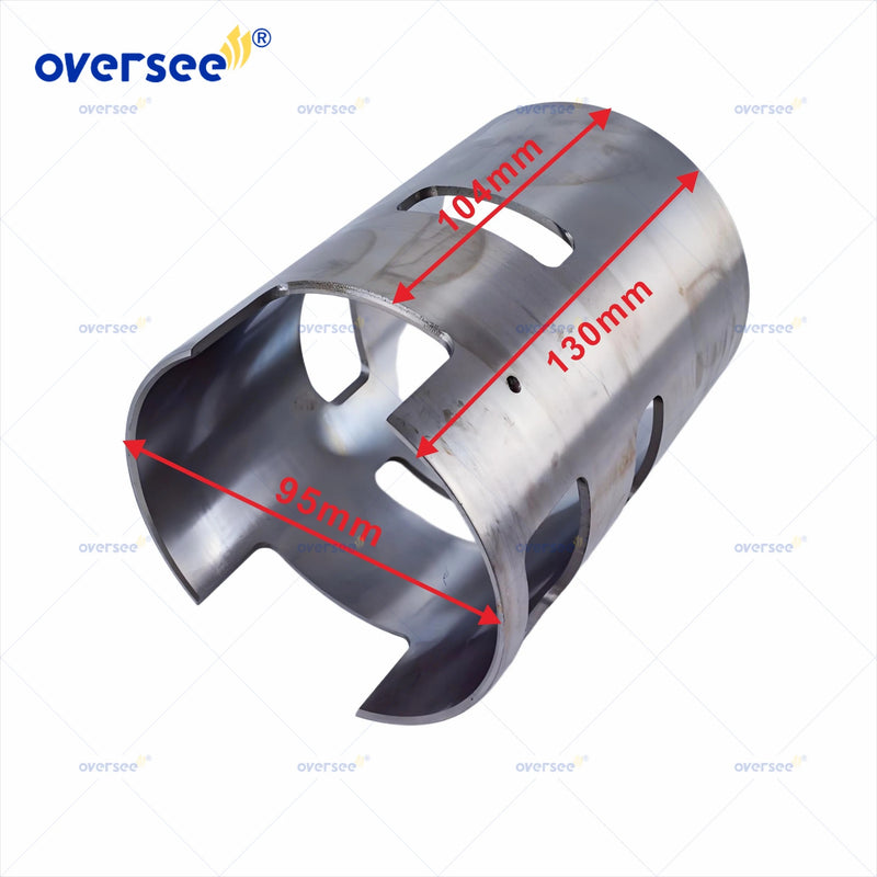 Supervisar Marina 6E5-10935; 6E5-10935-00 Reemplazo del ID de la manga del revestimiento del cilindro derecho 90 mm para motor fueraborda Yamaha V4 115HP de 2 tiempos