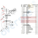 688-11411 Crankshaft  Assy and Bearings For Yamaha Enduro 3V 2T 75/85/90HP Outboard 688-11411-01
