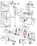 338190 -12T Driveshaft Pinion Gear For Evinrude Johnson Outboard 8-9.9-10-115 HP